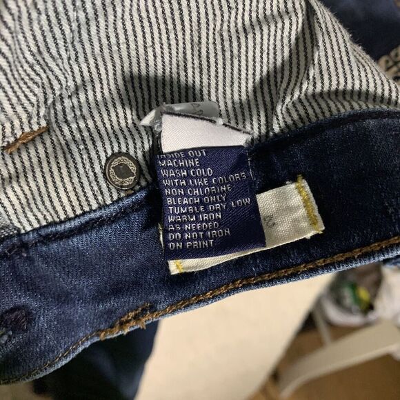 Madewell Skinny Skinny Dark Wash Blue Jeans Womens Size 26x32‎ Midrise Denim - Picture 7 of 10